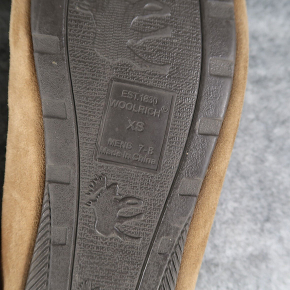 Woolrich Shoes Men 7.5 Slipper Loafer Leather Moccasin Comfort Casual Flannel XS main image 5